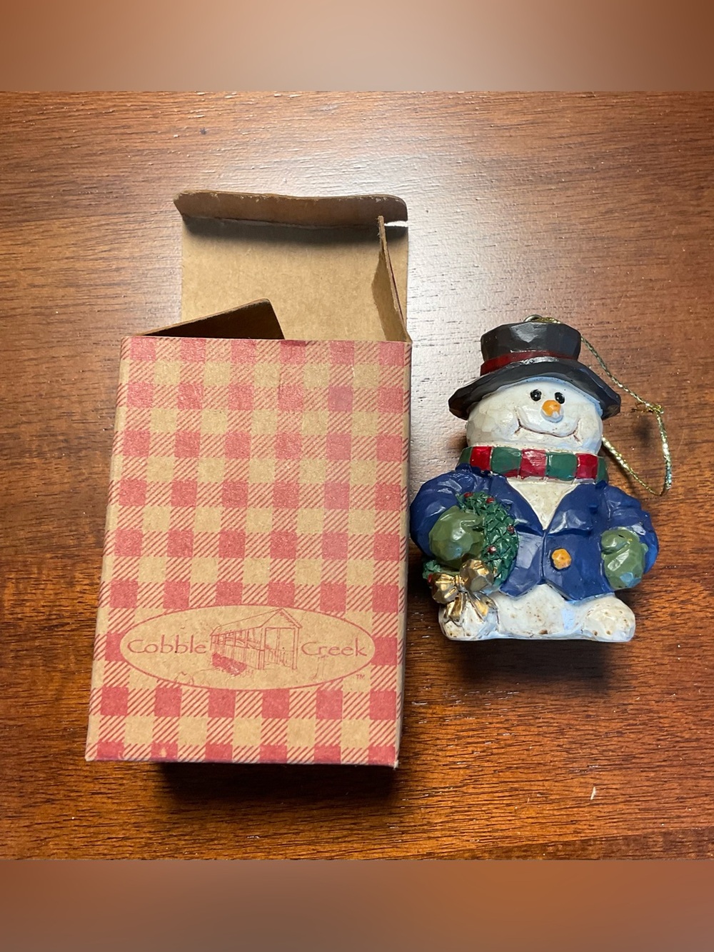 IOB Cobble Creek Snowman Christmas Ornament